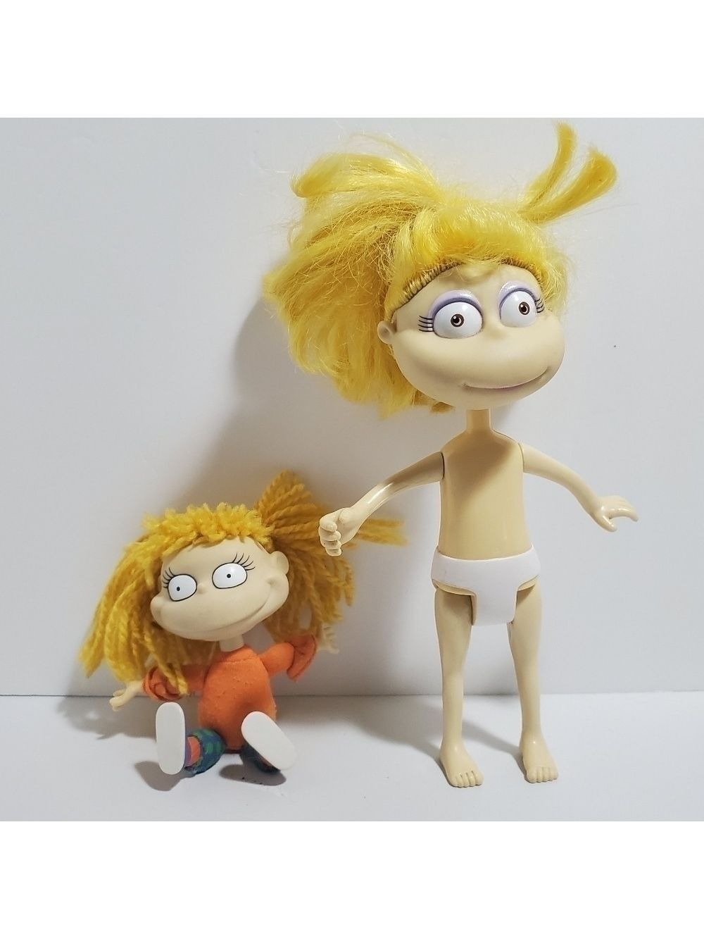 Vintage Rugrats Angelica Pickles set of 2 dolls figures toys
